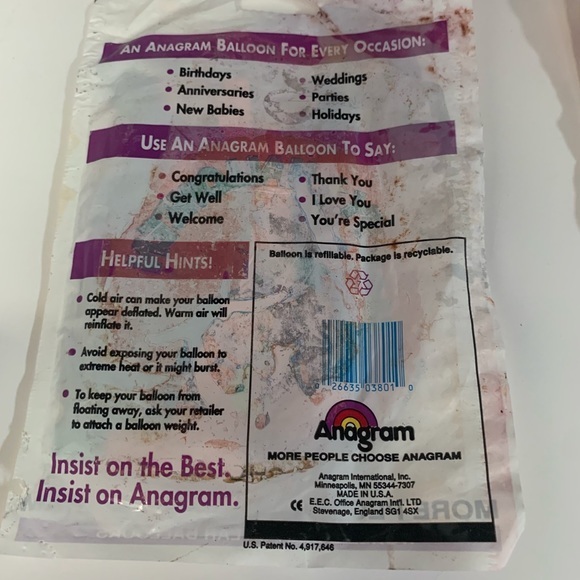 Vintage Anagram cat‎ Halloween witch balloons - Picture 3 of 3